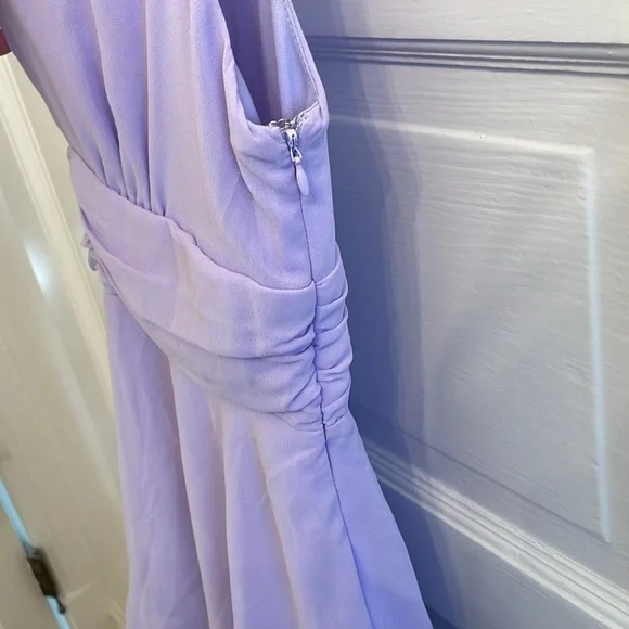 NWT Celebration Time Lavender Sleeveless Tiered Midi Dress - Picture 5 of 12